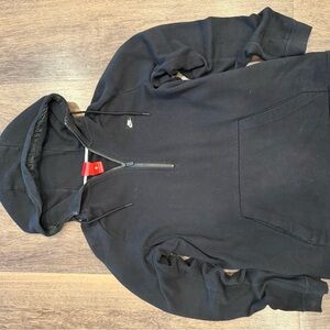 Nike Black 3/4 Zip Hoodie Sweatshirt (Men’s Large)